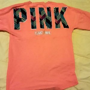 NWOT Pink Victoria's Secret Varsity Crew Sweatshirt XS